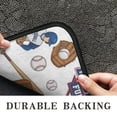 thumbnail image 6 of White Baseball Fun Club Pattern Door Rugs,Washable Non Slip Door Mats Indoor,Decorative Door Mats,Entry Mat Indoor for Entrance,Bedroom,Kitchen,Bathroom,30"x17", 6 of 6