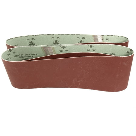 

4-Inch x 24-Inch 600 Grit Tape Butt Joint Aluminum Oxide Sanding Belt 3pcs