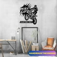 thumbnail image 3 of Handmadetneonsign Custom Motocross Biker Metal Wall Art LED Light - Personalized Dirt Bike Led Sign, 3 of 5