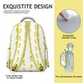 thumbnail image 5 of Banana Fruit Students Backpack Cute Yellow Banana Pattern School Bag with Tropical Aesthetic and Funny Cartoon Design, 5 of 6