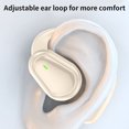 thumbnail image 5 of Oggfader Wireless Earbuds Bluetooth 5.3 Earless Smart Digital Display With Long Battery Life Intelligent Noise Reduction And Waterproofs Wireless Earphones Beige, 5 of 8