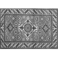 thumbnail image 1 of Ahgly Company Indoor Rectangle Geometric Gray Traditional Area Rugs, 2' x 3', 1 of 1