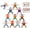 16 pcs, variante sur X 16 Pcs Hercule Blocs d'Équilibre Casse-Tête pour Enfants Bricolage Empilable Blocs de Construction Élevés Jeu de Table Jouets pour Enfants Jeu Éducatif pour Enfants de 3+ Ans