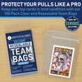 thumbnail image 6 of 100 Pack Resealable Set Team Bags for Trading Cards, 6 of 9