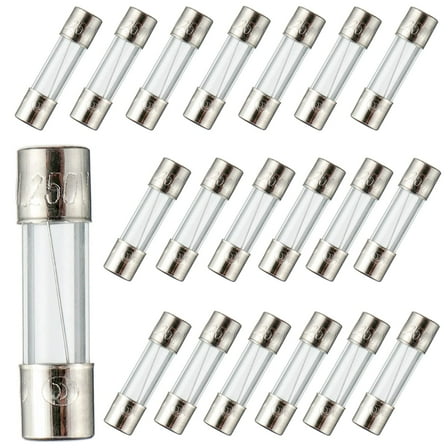 5x20mm 4A 4amp 250V 0.2x0.78 Inch F4AL250V Fast-Blow Glass Fuses(Pack of 20 Pcs)