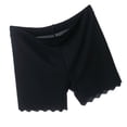 thumbnail image 4 of Calzoncillos de mujer de seda de hielo, bragas de talla grande, calzoncillos tipo bóxer de seguridad transpirables, lencería, ropa interior, negro, 3XL Yuarrent AP001217-06B, 4 of 7