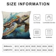 thumbnail image 5 of ARISTURING Beach Throw Pillow Covers Ocean Themed Sea Turtle Pillow Covers for Couch Sofa Bed Home Decor Square Coastal Pillowcase Outdoor Patio Furniture Cushion Cases, 5 of 5
