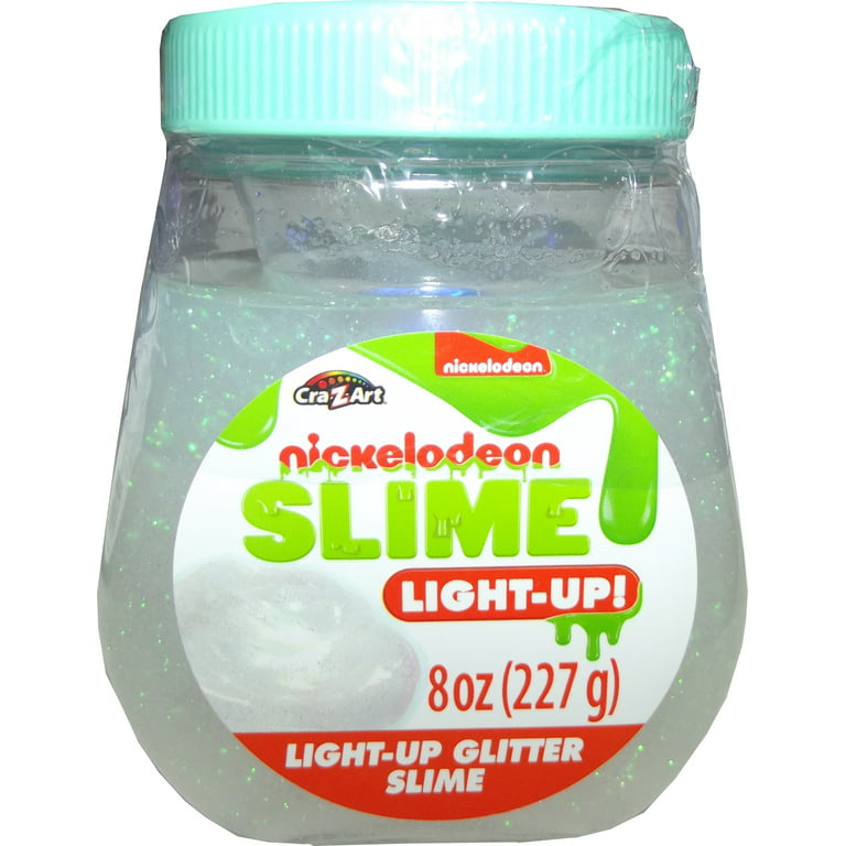 Nickelodeon Slime Light-Up Glitter White Slime Cra-Z-Art - ToyWiz