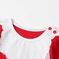 thumbnail image 4 of BULLPIANO Newborn Baby Santa Claus Outfits Toddler Boys Girls Christmas Cosplay Romper Bodysuit + Xmas Cap Hat 0-18 Months, 4 of 9