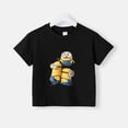 thumbnail image 2 of Camiseta de verano 100 % algodón para adolescentes, camisetas para niños con estampado sencillo de Minions de dibujos animados, camisetas de cuello redondo para bebés, ropa de manga corta para niños y, 2 of 4