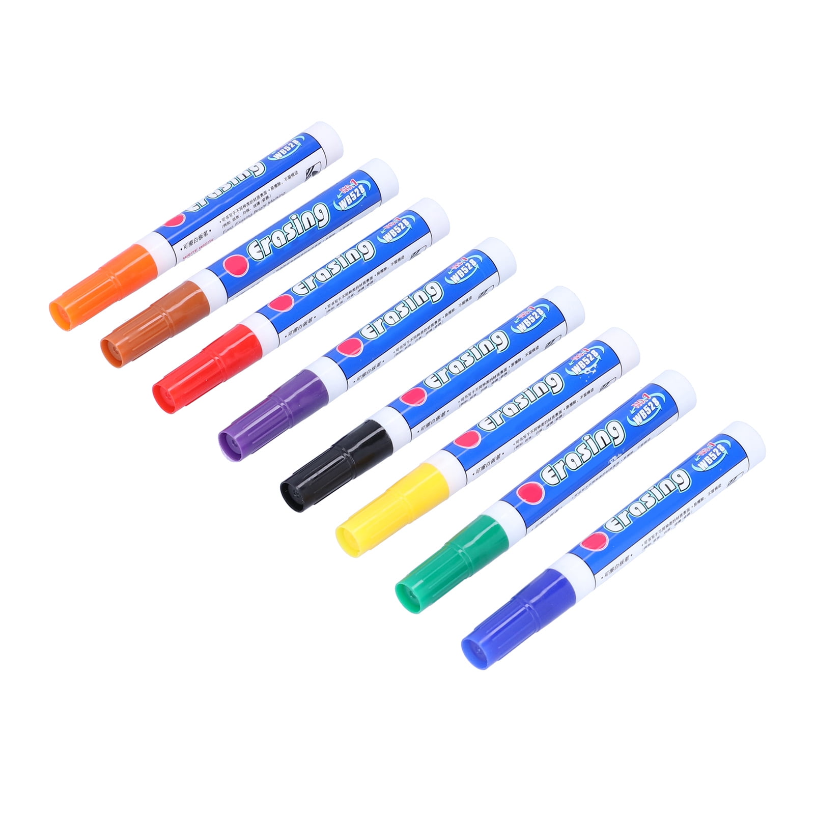 Eccomum 8 Colors Dry Erase Markers with Eraser Home Office Classroom  Portable Low Odor Whiteboard Pen Set for Glass/Whiteboard/Plastics/Porcelain  