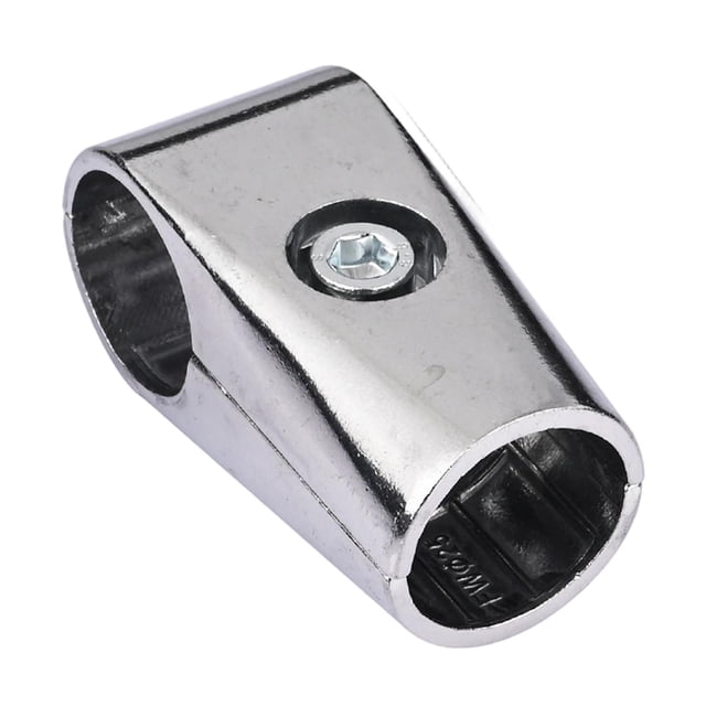 Conector de abrazadera de tubo en T compatible con marcos de tubos redondos de 1" de aleación de aluminio para andamios, tendederos de suelo,