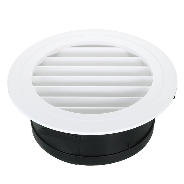 Unique Bargains Évent Rond de 8 Pouces, Diffuseur de Plafond avec Moustiquaire Blanc