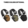 thumbnail image 2 of Casque de Protection Auditive Électronique Noir avec Réduction Active du Bruit, Microphones Directionnels, Design Pliable, Bandeau Rembourré Réglable, Cache-Oreilles Profil Bas pour Tournage/chasse, Inclus, 2 of 6