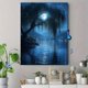 thumbnail image 4 of Qisvanset 12x16 Inch With Frame 2D Flat Wall Art Moonlit Willow Tree Serene Night Nature Home Wall Art, 4 of 8