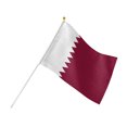 thumbnail image 2 of Qatar Stick Flags 5.5x8.2 Inch, 10 Pack - Durable Mini Handheld Flags for World Cup & Soccer Fan Support, 2 of 8