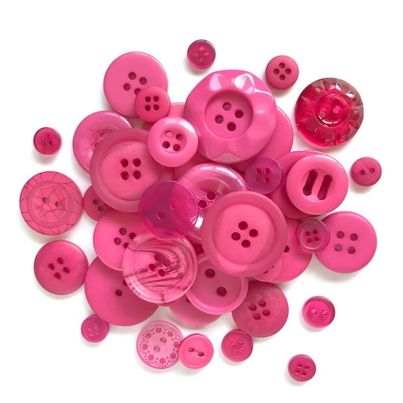 BUTTONS GALORE BIG BAG OF COLORFUL CRAFT & SEWING BUTTONS 4.5 OZ (APPROX 150 PCS) COTTON CANDY