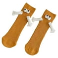 thumbnail image 4 of Calcetines de tubo medio Yuyangstore Calcetines Cómodos Divertidos Pareja Sosteniendo Amarillo, 4 of 8