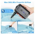 thumbnail image 3 of Portable Air Pump Cordless Electric Air Compressor Inflation & Deflation Pump with 3 Nozzles & Battery Indicator for Inflation Pool AirMattress Airbed Swimming Rings, 3 of 7