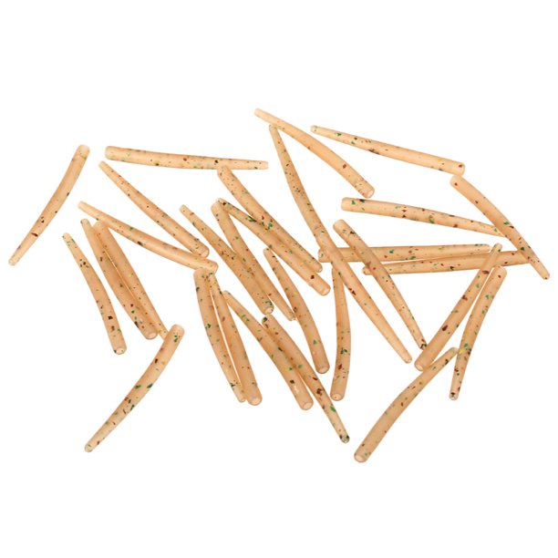 100 unids 38 mm Anti Tangle mangas de goma Conectar con gancho de pesca Carpa Grueso Accesorios de p Abanopi Manga