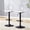 Black, variant on Hi loPres Set of 2 Modern Adjustable Swivel Bar Stools, Clear Backrest with Gold Metal Base Counter Height Kitchen Island Chairs