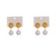 thumbnail image 4 of Qarigey 1 par de pendientes estéticos bonitos de gota de perla para boda, novia, fiesta de cumpleaños, joyería personalizada, regalos Type2 NO2, 4 of 6