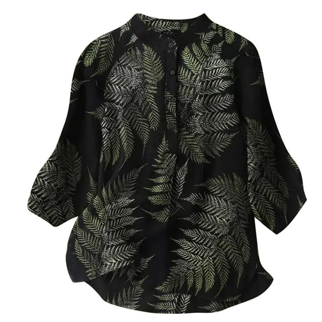 EQWLJWE Blouse Décontractée à Manches Courtes pour Femmes avec Col Montant T-Shirt Décontracté Mode pour Femmes Manches Courtes Chandail en Molleton Col en V Blouse
