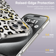 thumbnail image 3 of Feishell Magnetic Case For iPhone 15 Pro Luxury Leopard Cute Pattern Design Compatible with MagSafe Rubber Silicone Shockproof Case Wireless Charging for iPhone 15 Pro 6.1 inch, Black, 3 of 7