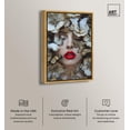 thumbnail image 2 of Madama Butterfly Canvas Floral Collage Wall Art by Art Remedy, Gold Frame, 20" x 30", 2 of 7