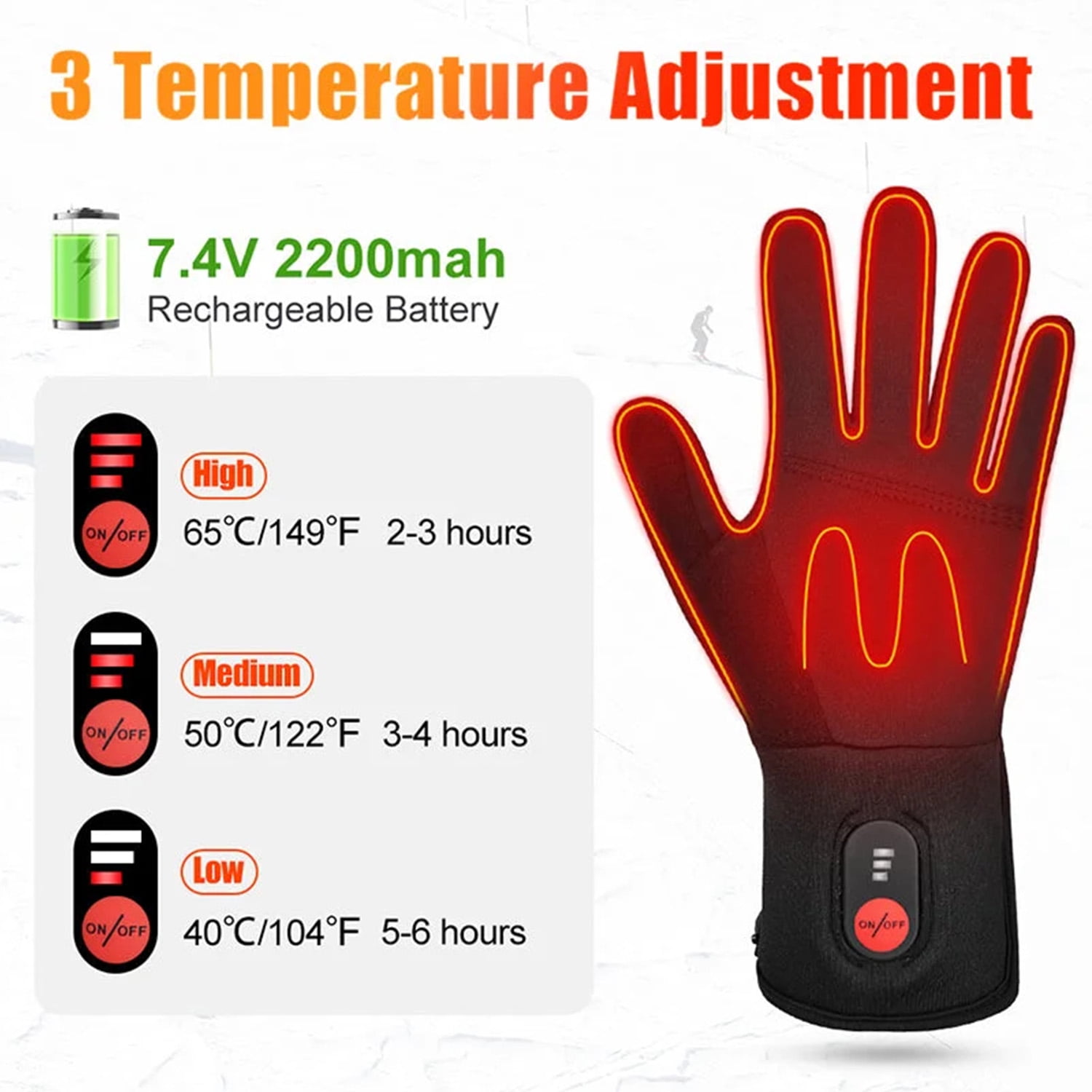 Heated Gloves Liners for Men Women, online Winter Warm Gloves ROYALROSE Arthritis’s