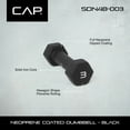 thumbnail image 6 of CAP Barbell, 3lb Black Neoprene Dumbbell, Single, 6 of 8