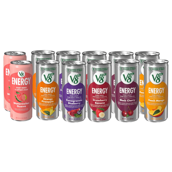 V8  Energy Variety Pack, 8 fl oz Cans, 6 Flavors
