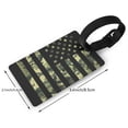 thumbnail image 4 of Balery American Flag Camo Print Durable Luggage Tags with Secure Strap, Personalized Travel ID Tags for Suitcases, Bags, and Backpacks - Easy Identification for Men and Women, 4 of 8