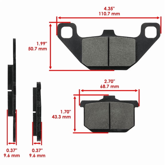 Front Brake Pads for Kawasaki VN800A Vulcan 800 1995-2005 / 43082-1080