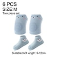 thumbnail image 2 of 6 rodilleras antideslizantes para gatear para bebés y calcetines antideslizantes para bebés, Protector de rodilla para niños pequeños, 2 of 5