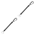 thumbnail image 3 of Toystoory De cuerdas de pesca, cuerdas de navegación, cuerda de retención, cuerda de pesca con mosquetón para acampar, bloqueo seguro, accesorios de negro 2piezas Toystoory CBP106588, 3 of 5