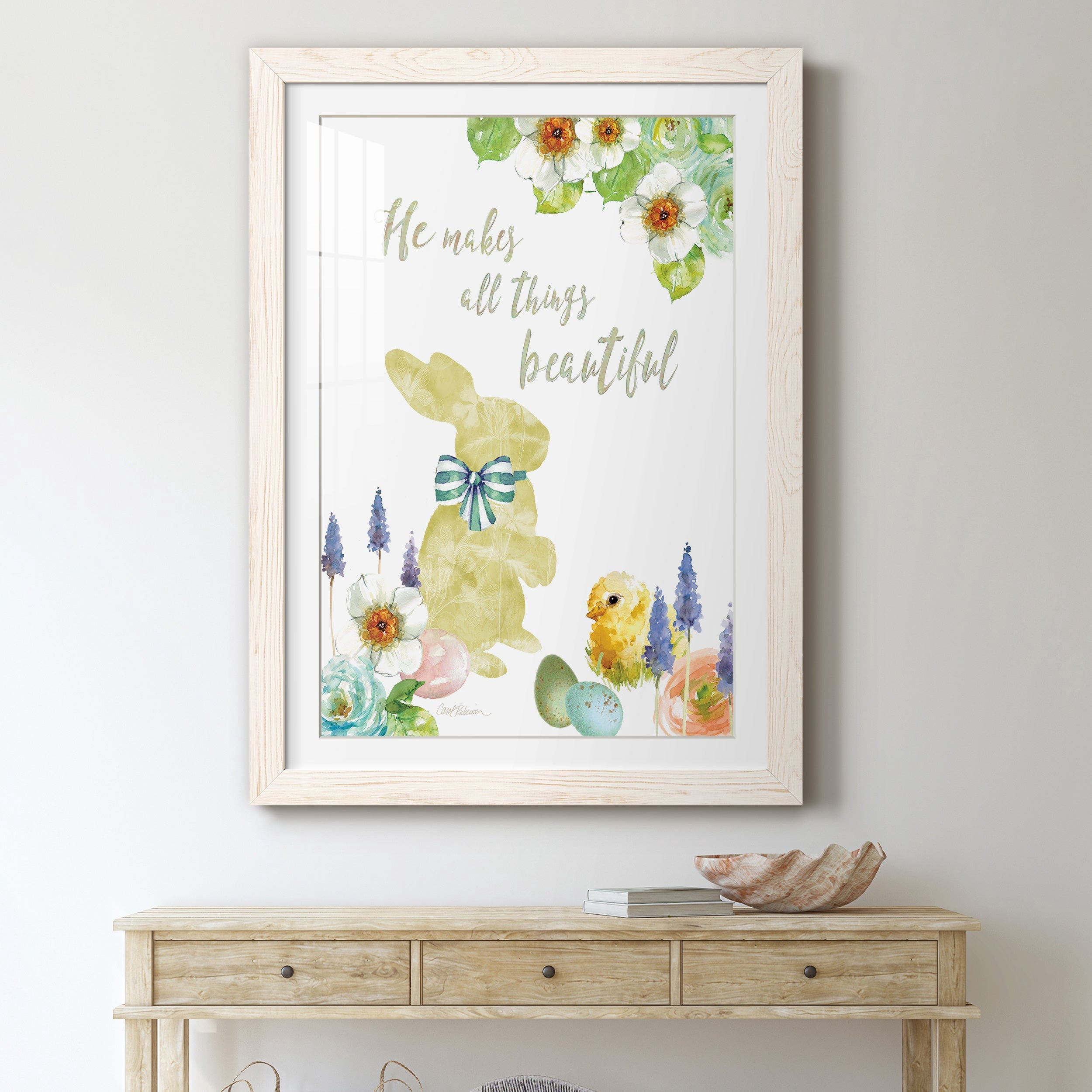 All Things Bunny - Premium Framed Print - Distressed Barnwood Frame - Ready to Hang
