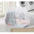 thumbnail image 3 of Cesto de ropa Whitmor Pop & Fold doble de 2 secciones, 3 of 3