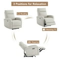 thumbnail image 3 of CHITA Electric Power Recliner, Zero Wall Hugger Recliners RV Recliners for Small Space Living Room, Faux Leather Single Sofa Chair with Adjustable Headrest USB&Type-C Charge, 3 of 6