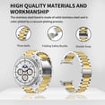 thumbnail image 2 of XiHAMA Stainless Steel Band Compatible with Samsung Galaxy Watch 8 7 6 5 4 FE Pro Classic 40mm 44mm 43mm 47mm 45mm 42mm 46mm 20mm Men Women Milanese Metal Elegant Casual, 2 of 7