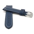 thumbnail image 2 of 22mm Racer, White Stitching, Leather Watch Strap Band, Stainless Steel Buckle, 2 of 7