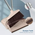 thumbnail image 6 of FGY Broom and Dustpan Set with Extended Handle for Indoor and Pet - Brown, 6 of 9