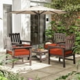 thumbnail image 6 of Pakunoda Outdoor Chair Cushions 17 X 16 X 3 Inch, 2-Piece Patio Seat Pad Cushions, Waterproof Outdoor Seat Cushions Square Corner with Handle and Ties, Orange, 6 of 7