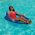 thumbnail image 5 of SwimWays Spring Float Recliner Swim Lounger for Pool or Lake with Hyper-Flate Valve - Blue, 5 of 5