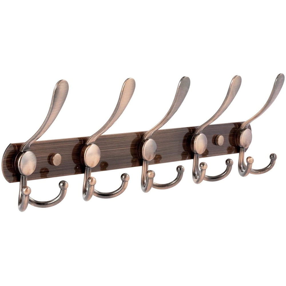 Modern Decorative Hooks Wall Mounted coatrack Entry Way hat Hooks Rustic Wall Hook - Pack of 2 Magnifico Premium Wooden Hooks Beech Wood