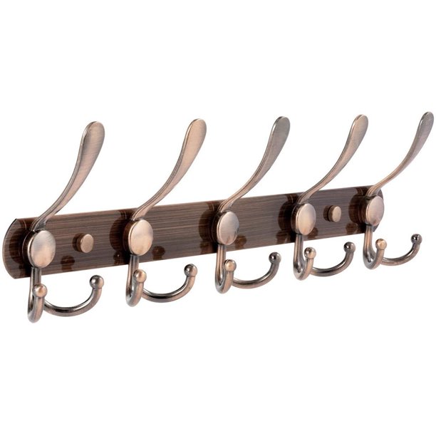 Wall Coat Rack Hook Rack 5 Tri Hooks Stainless Steel