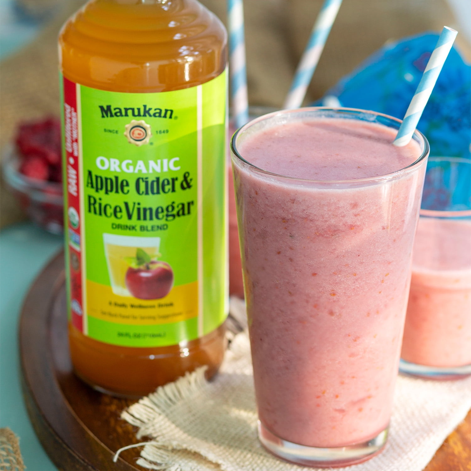 Marukan Organic Apple Cider Vinegar With Mother, Raw & Unfiltered, Apple Cider for Wellness (24 fl oz)