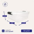 thumbnail image 4 of Homz 15.5 Qt Stackable Home Storage Container w/Lid, Gray Latch (12 Pack), 4 of 11