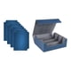 thumbnail image 5 of Caja para baraja de cartas coleccionables de cuero sintético resistente con cierre magnético Gris azulado, 5 of 9