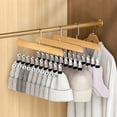 thumbnail image 2 of Portable 10-Clip Hanger Baseball Hat Hook Sock Rack Towel Hanger Clip Pant Hanger Organizer For Closet Travel Hanging Organizers, 2 of 9